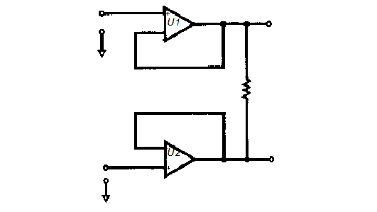 Повторители напряжения измерительного усилителя