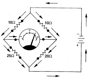 Уравновешенная схема мостика Уитстона