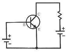 Простая цепь транзистора